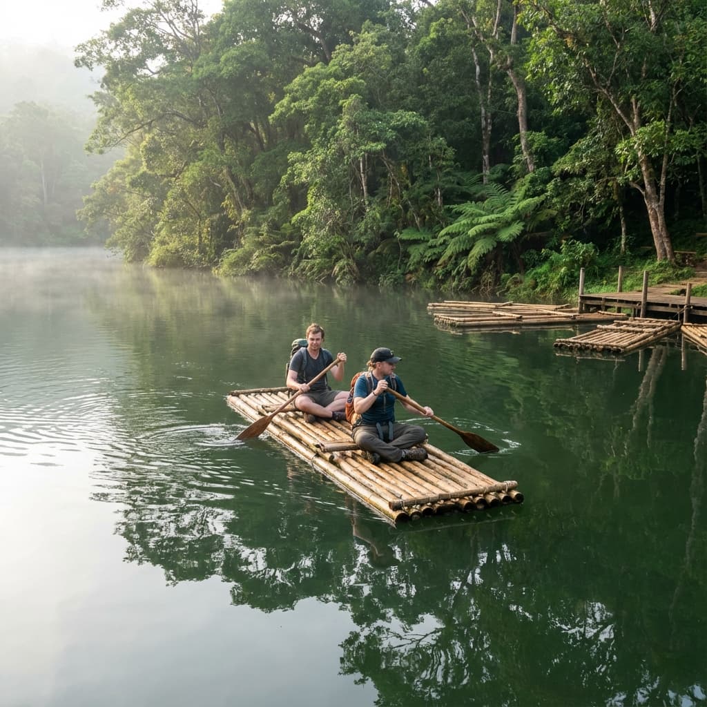 Bamboo Rafting & Hiking